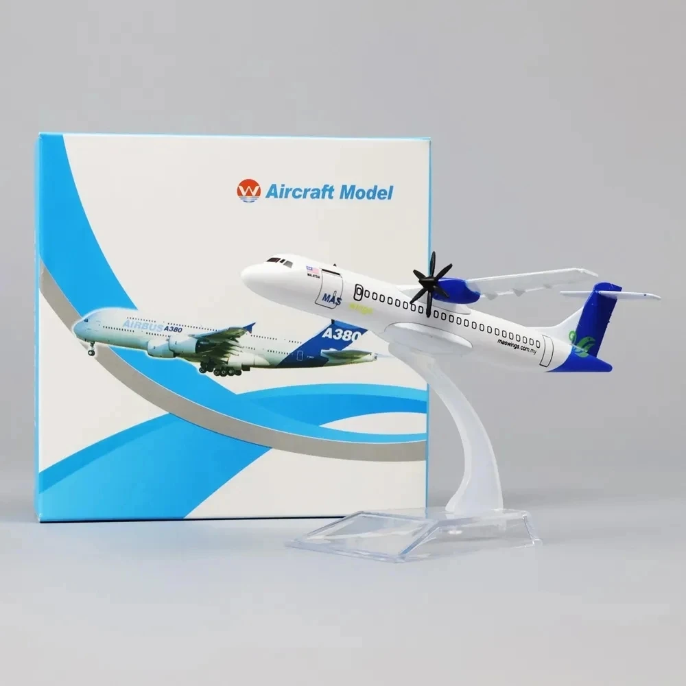 Model Aircraft Die-Cast Metal 16cm 1:400 East Malaysia Atr Alloy Model Miniature Ornament Collector\'S Item Toy Birthday Gift