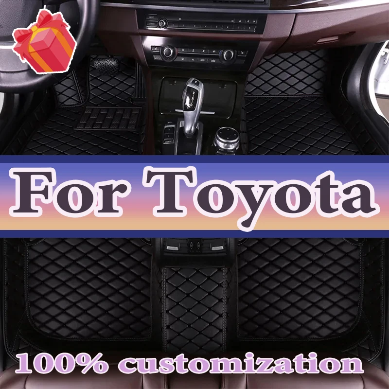 Car Floor Mats For Toyota Corolla Hybrid Prius Avensis Yaris Hybrid Premio FJ Cruiser  Crown Verso Aygo Hilux Car Accessories