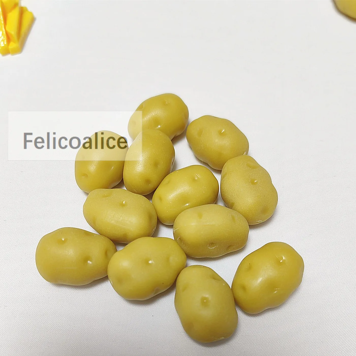 8pcs 1:6 Fake Mini Vegetable Resin Potato For Home Decoration Ornaments Miniature Food Models