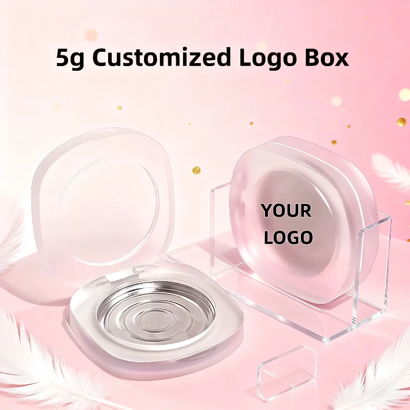 【Logo Custom】50Pcs Customized 5ml Solid Fragrance Cream Box Flip Version Suitable for Cosmetics and Skincare Packaging Materials