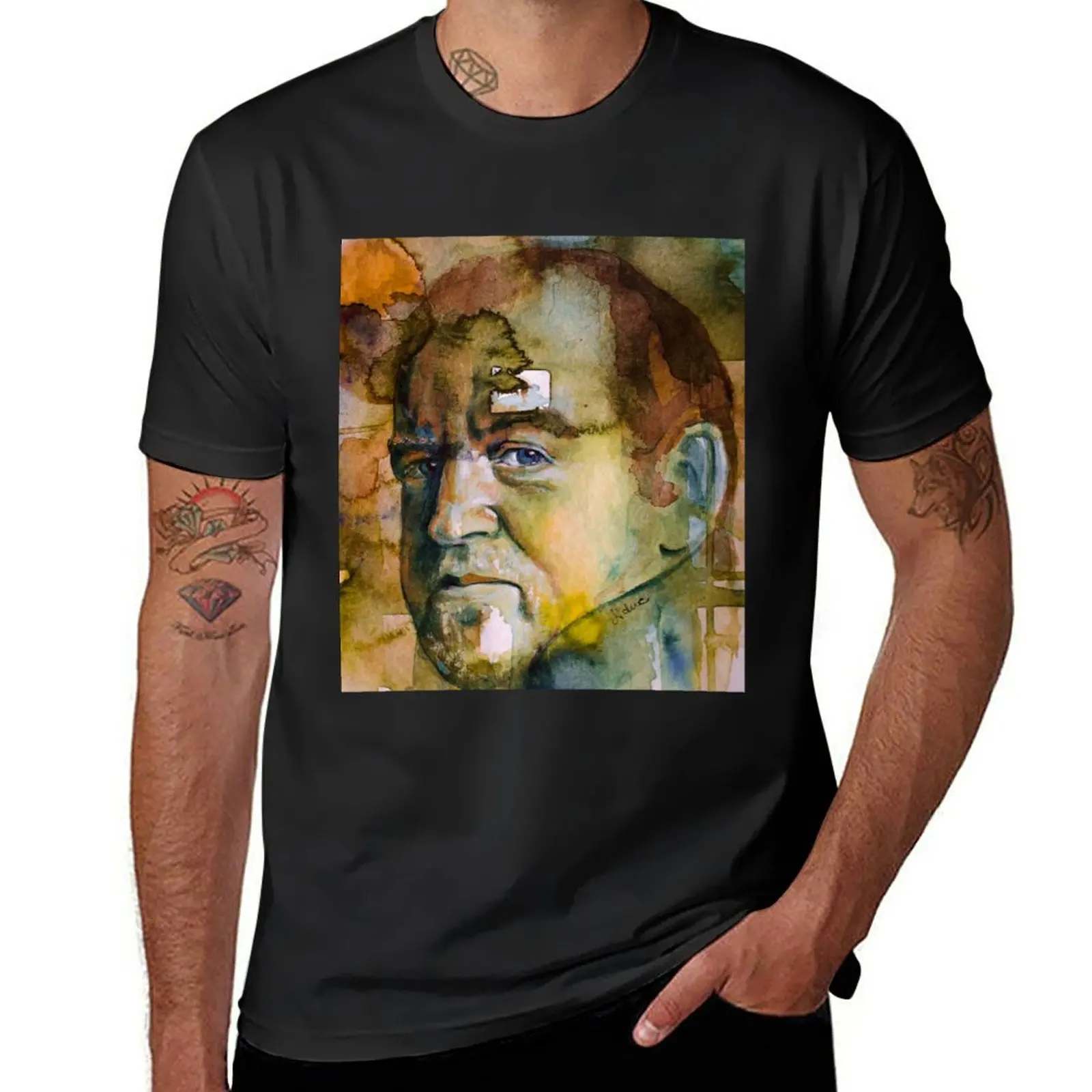 Joe Cocker watercolor T-Shirt sweat quick-drying tshirts for men