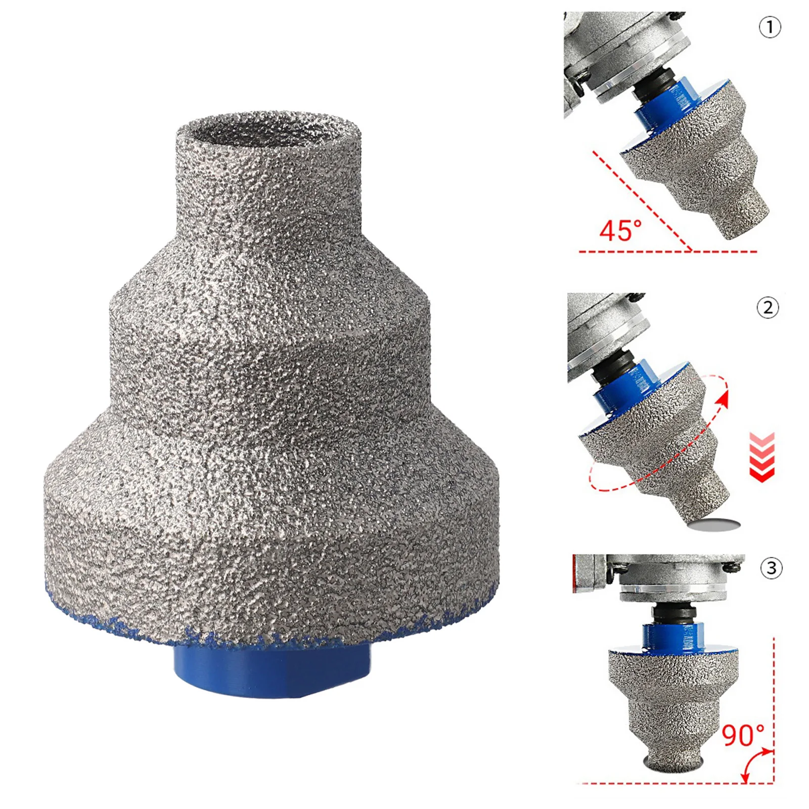 

20 35 50mm Step Drill Bit Beveling Chamfer Bits Straight Flute For Tiles Marble Wood Aluminum Tapered Engraving Cutting