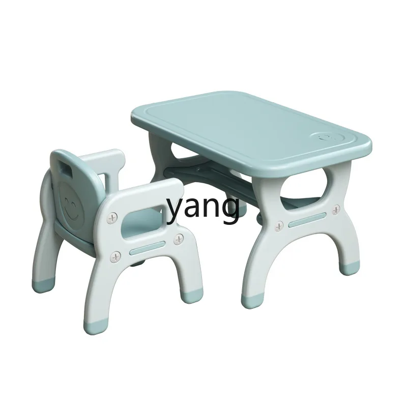 

CX All Plastic Children's Study Desk Kindergarten Simple Home Desk Writing Table and Chair Suit