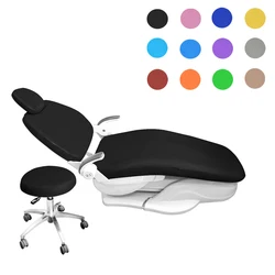 PU Leather Dental Chair Cover, Estojo protetor impermeável, Unidade de dentista Tampa de assento elástica Cadeira Acessórios