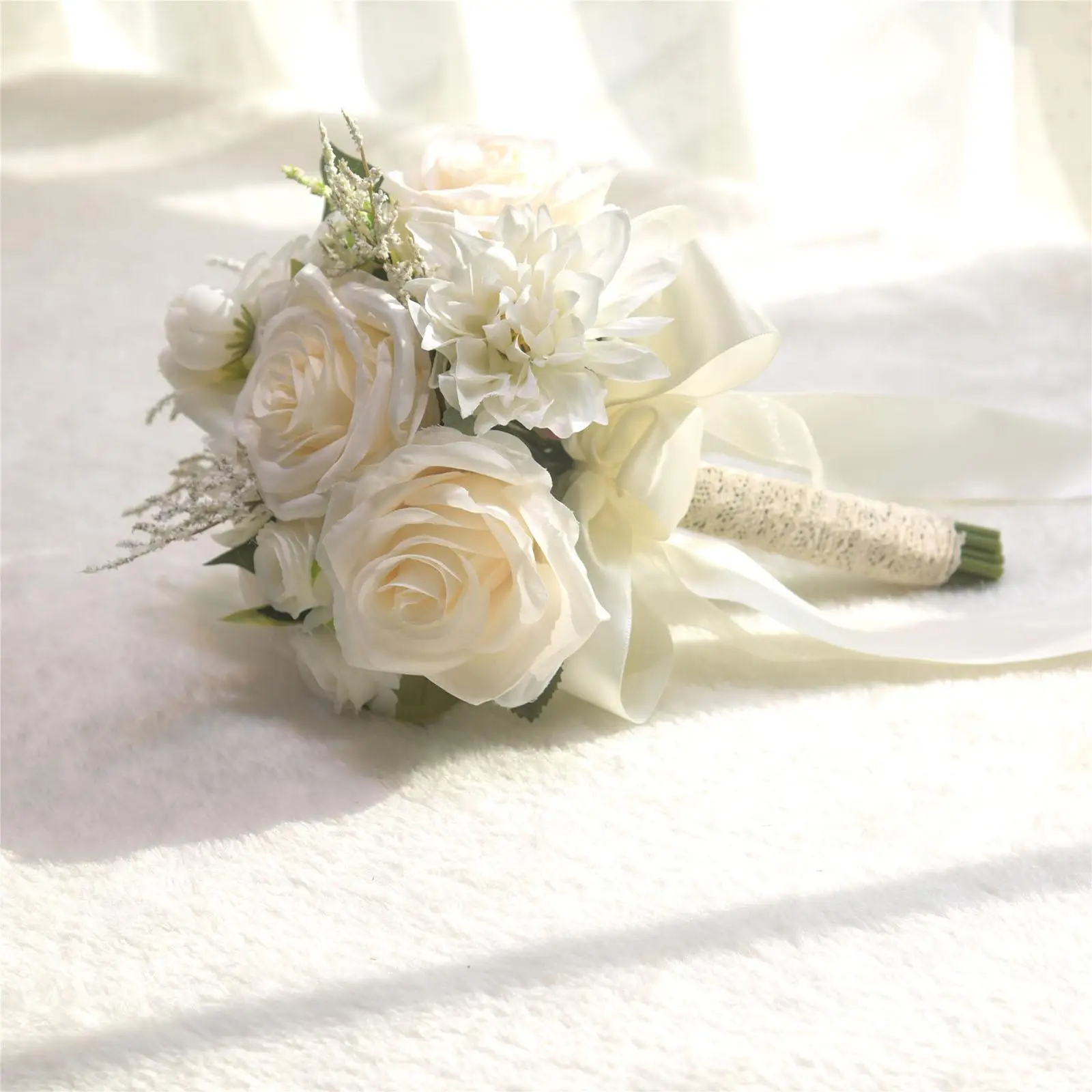 Wedding Bouquet Romantic Elegant Floral Centerpieces Bride Bouquet for Dining Table Decor Ceremony Marriage Celebration Proposal