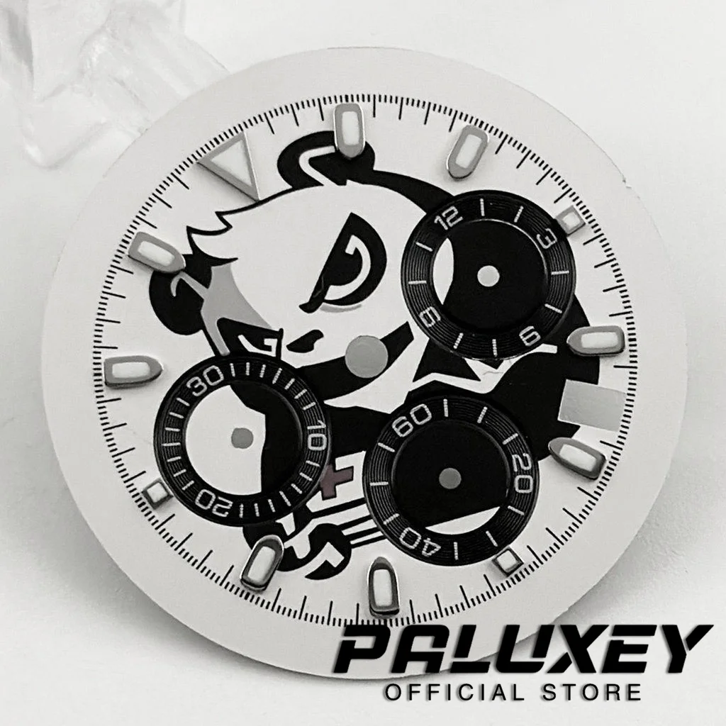 Циферблат часов 32,5 мм, 6 стрелок, зеленый светящийся циферблат для VK63 VK63A, кварцевый механизм, хронограф, индикации, аксессуары для модификации часов