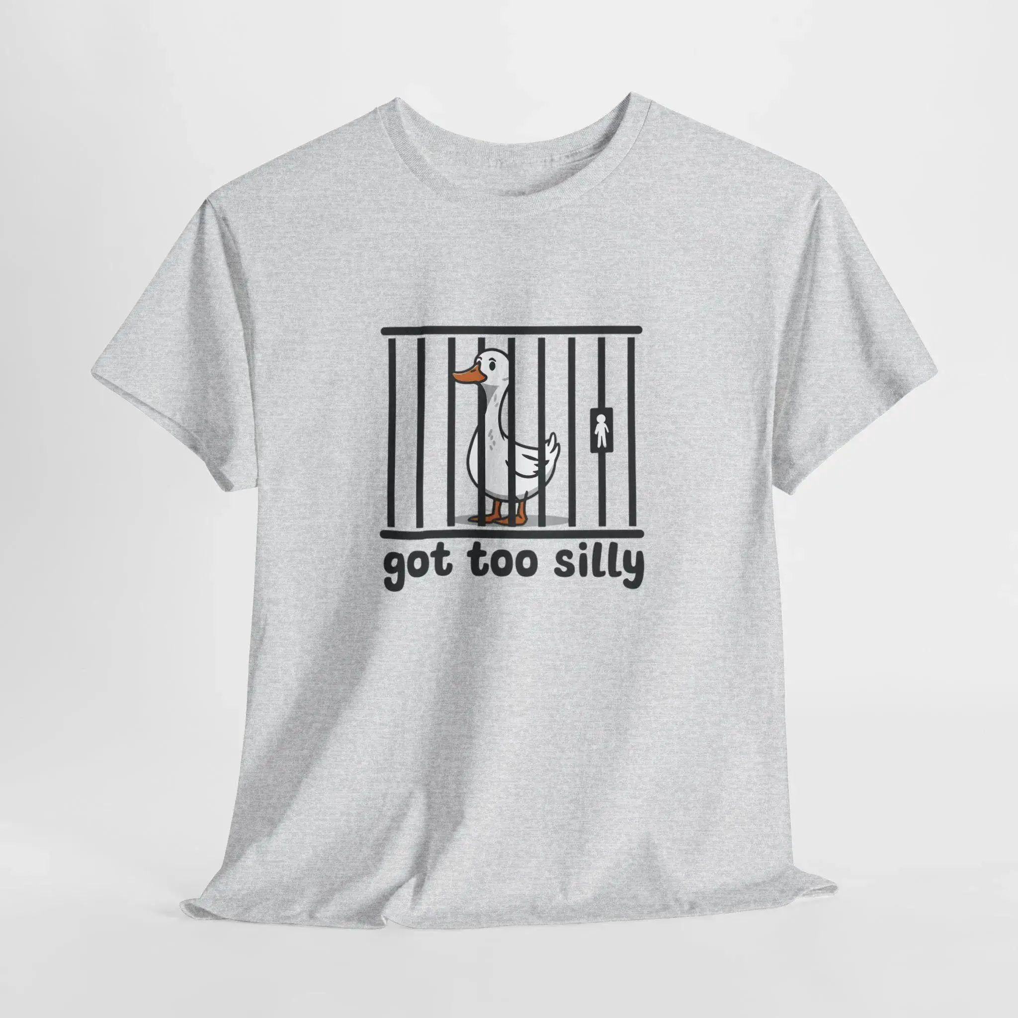 Urocza koszulka z nadrukiem kaczki, luźna, codzienna i wygodna, wykonana w 100% z czystej bawełny, krótki rękaw, unisex.