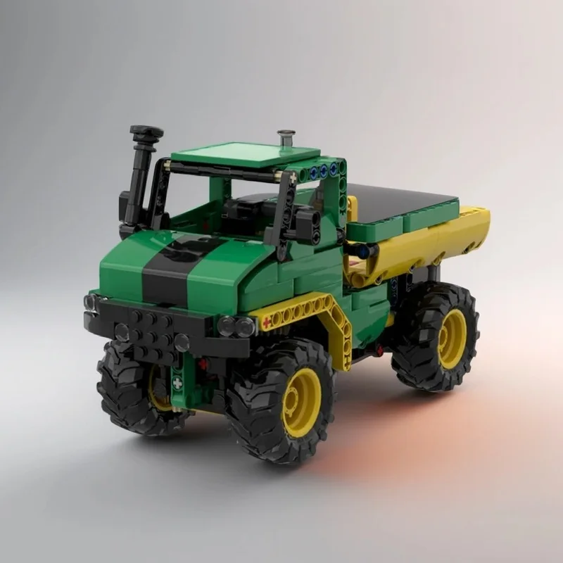 377 قطعة MOC شاحنة قلابة النموذج الفني اللبنات تجميع هدايا عيد الميلاد DIY بها بنفسك التعليم الإبداعي الطوب الاطفال اللعب عيد ميلاد #4