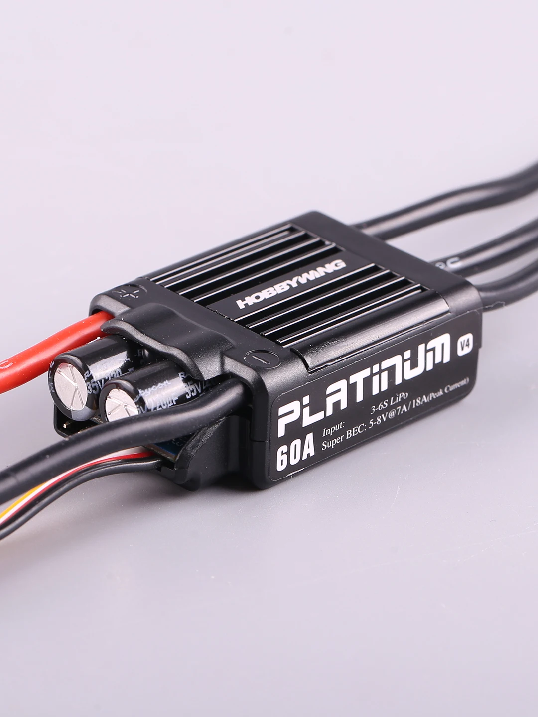 1pc Original HobbyWing Platinum PRO V4 60A ESC (3S-6S) for 450-480 Class Heli (Propeller: 325-360mm)