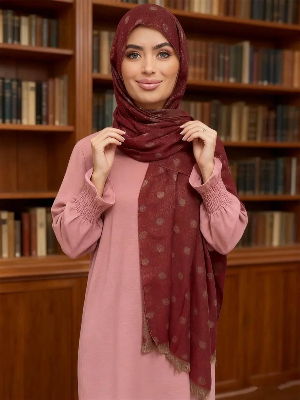 

Muslim Hijab Tassel Scarf Shawl Wrap Shimmer Women Headscarf Fringed Scarves Bandanas Headband Bufanda Foulard Turbante Mujer