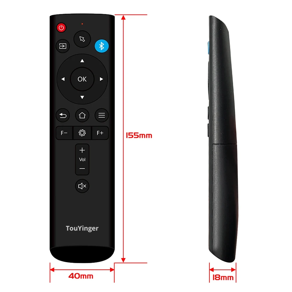 Touyinger 2.4G Bluetooth remote control for Q12W Pro Q11W Q10W plus H6 pro and other Android projectors