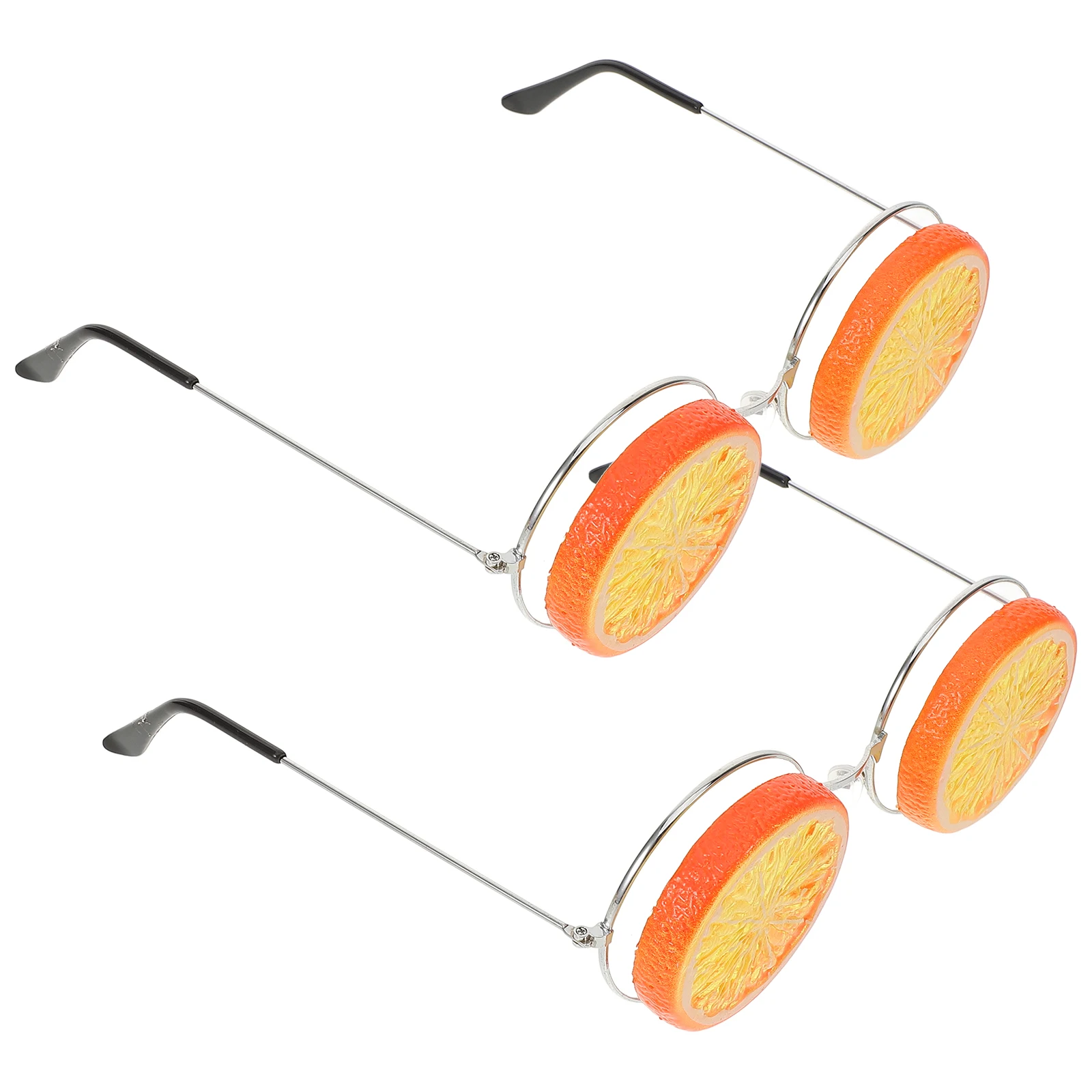 

2pcs Funny Lemon Glasses for Photo Props Lightweight Party Accessories Stylish Eye Wear Cosplay Eyeglasses