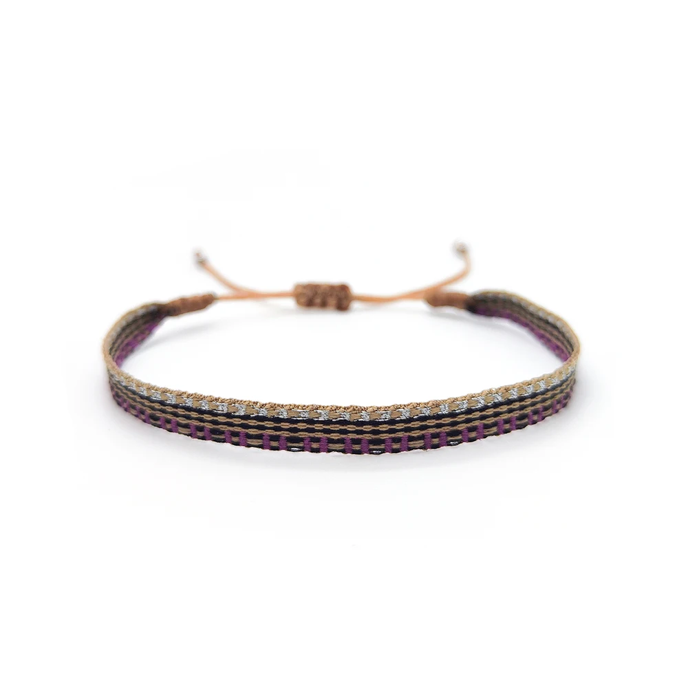 KKBEAD Kolumbien Armband Stoff Stoff Armbänder für Frauen Männer Handgewebtes geflochtenes Armband Geschenk Großhandel Boho Freundschaftsschmuck – Detail 19