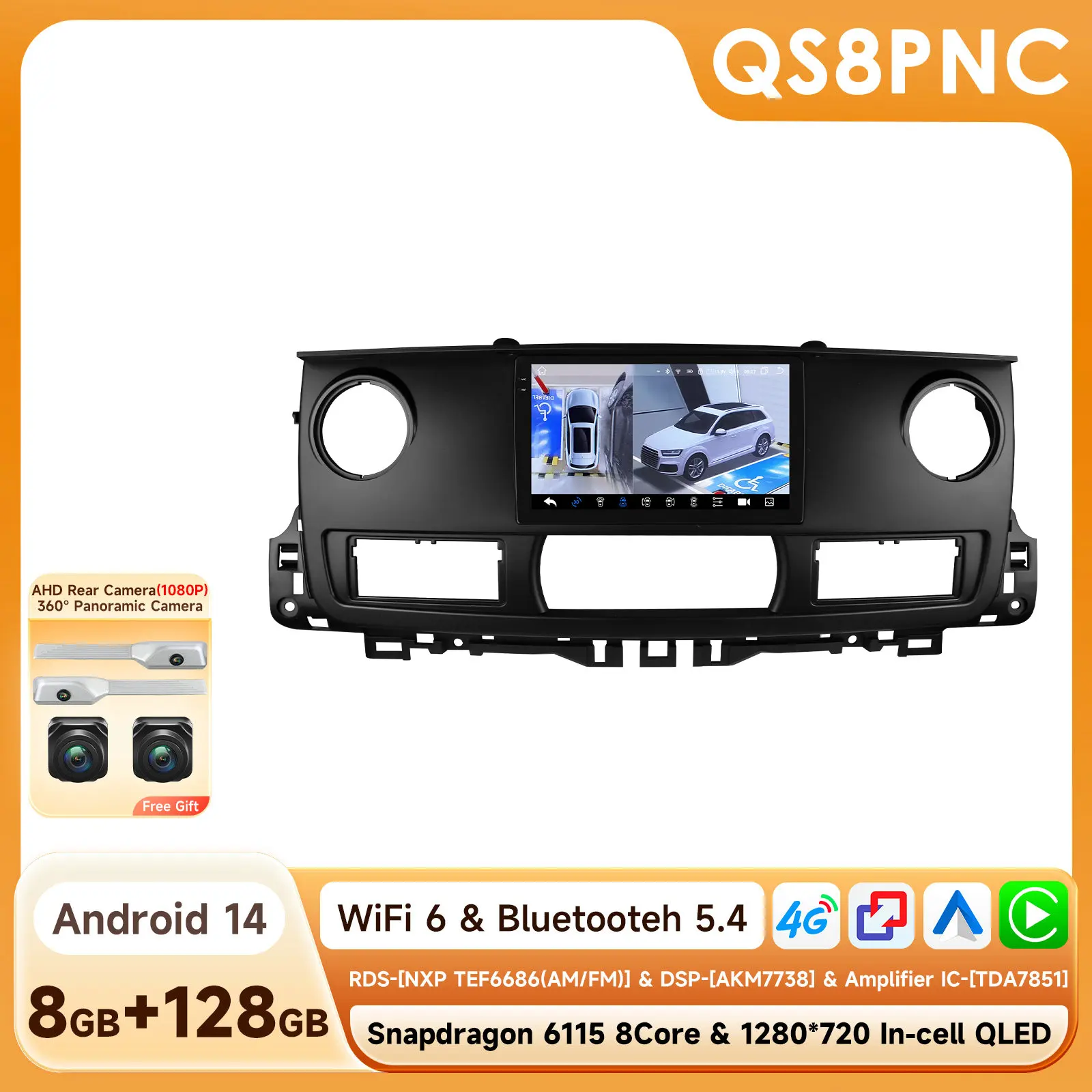 Android Autoradio Betaler voor Renault Master 2003-2011 Auto Multimedia GPS Carplay 2Din 6115 Autoradio Stereo Groot Scherm autoradio - afbeelding 1
