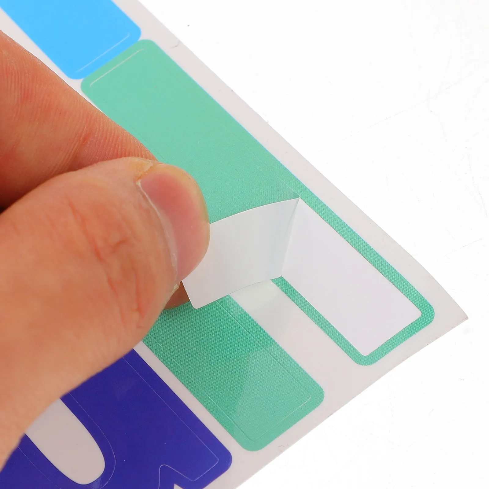 6Sheets Letter Number Stickers Colored Clear Self Adhesive for DIY Scrapbook Mailbox Poster Bottle Decorative Alphabet Number