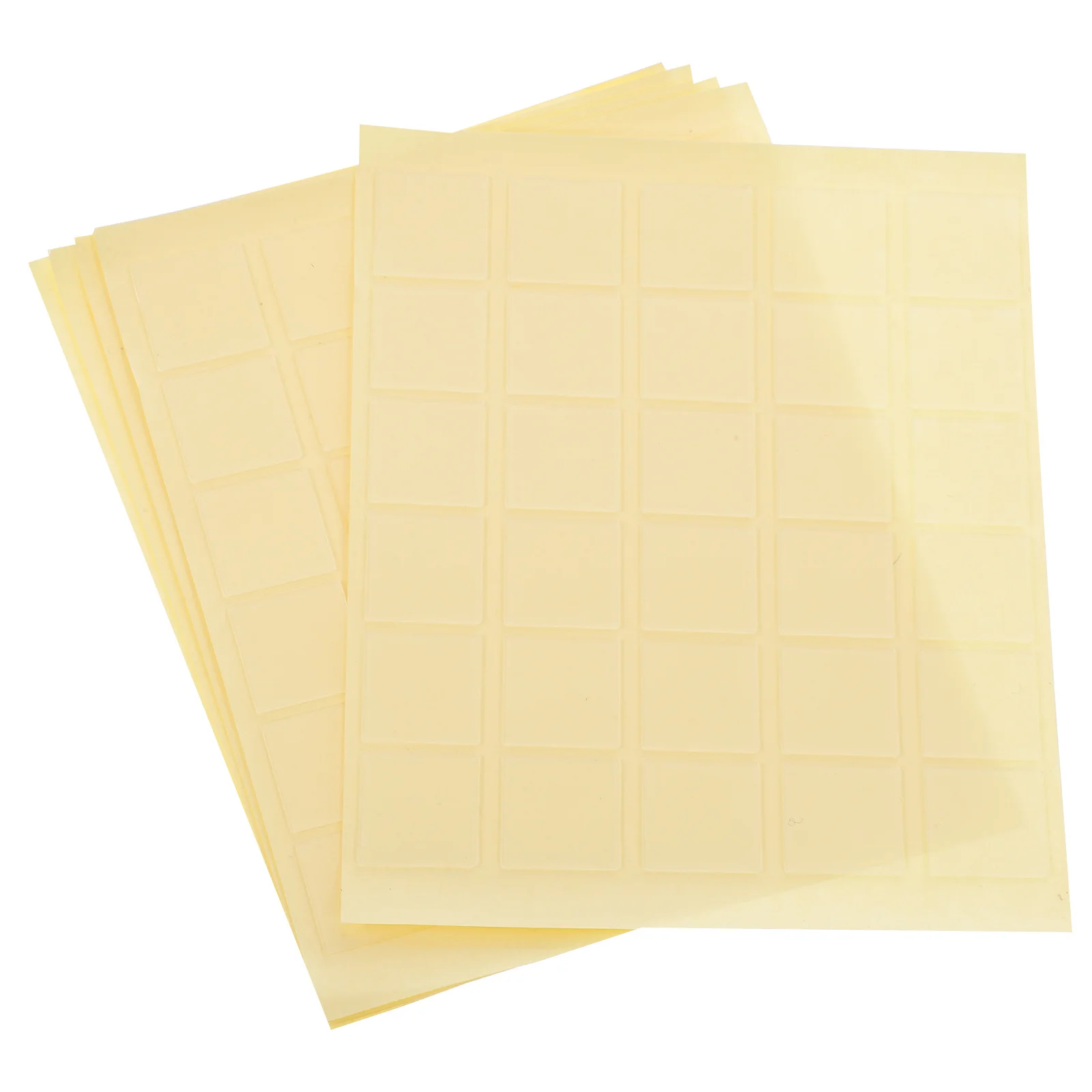 150Pcs Clear Adhesive Sticker Square Double Sided Tape No Traces Transparent Stickers Easy Storage Double Sides Tape