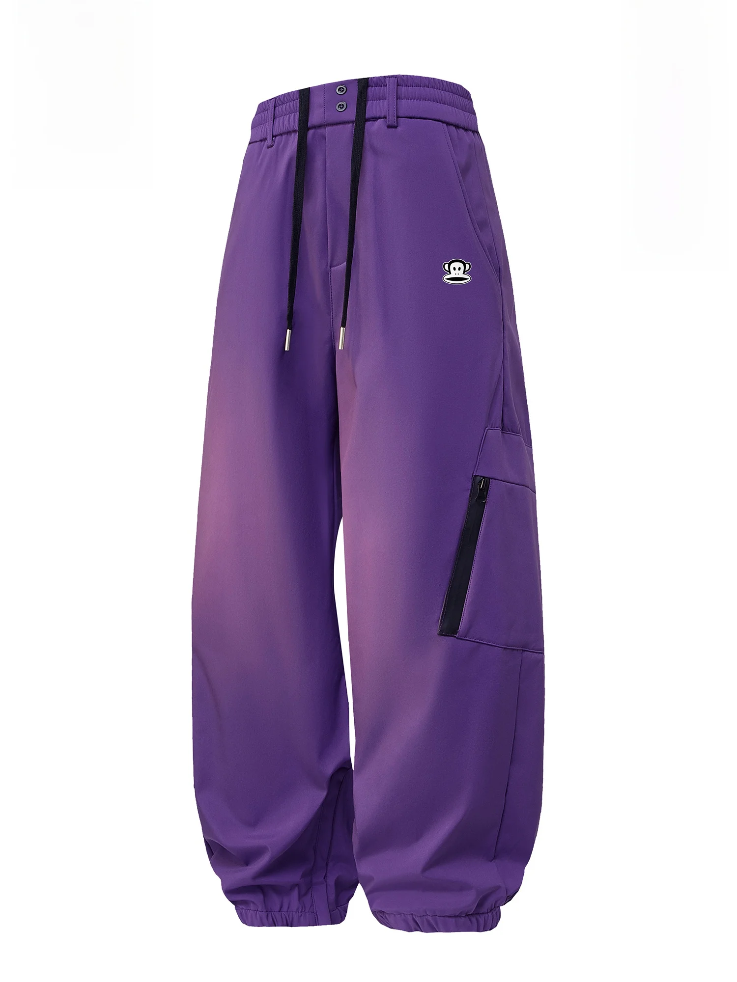 

Мужские повседневные брюки Paul Frank из утолщенного флиса для активного отдыха, свободные, прямого кроя, рабочие, весенние, из полиэфирного волокна