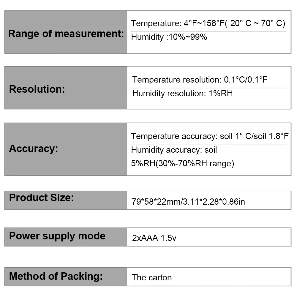 MC40 MC41 LCD cyfrowy termohigrometr termometr wewnętrzny higrometr monitor temperatury i wilgotności domowa stacja pogodowa