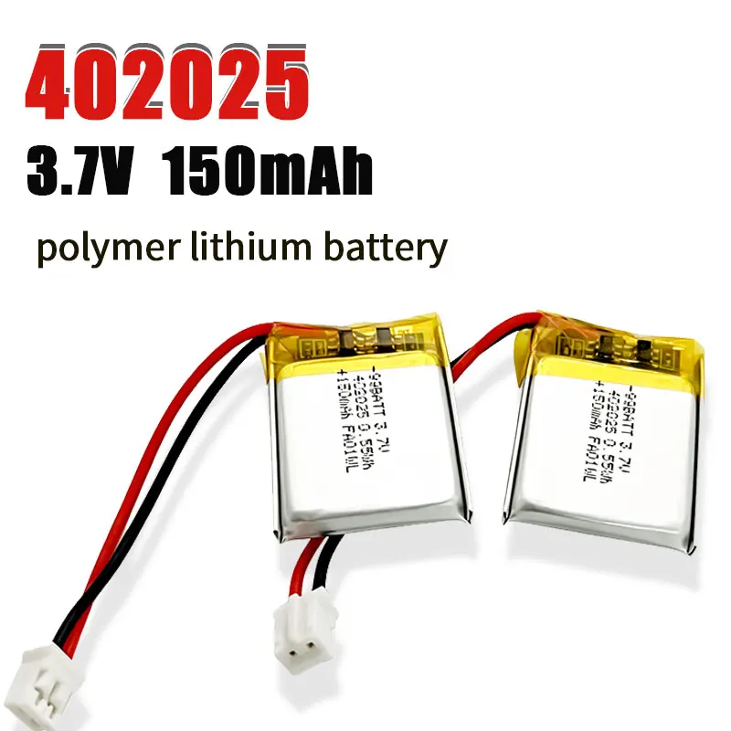 402025 3,7V 150mAh LiPo-Akku Universeller Ersatz für Smartwatch Kabellose Kopfhörer Tastatur Maus Bluetooth-Headsets