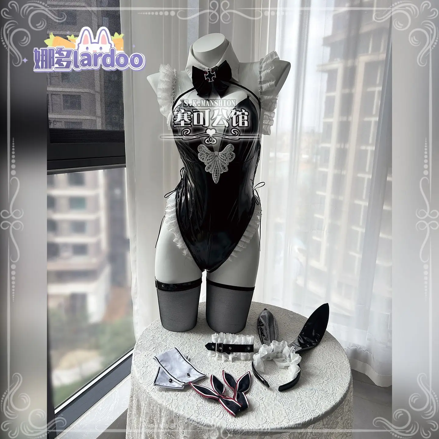 

Azur Lane Prinz Eugen Cosplay Costume Bunny Girl Suit The Distance Between Tipsiness and Seduction