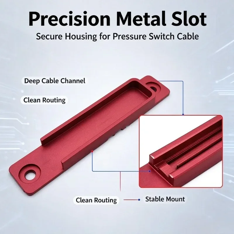 2026 New Outdoor Metal Cable Management Holder Flashlight Pressure Switch Slot 20mm Rail Mount for Model Building