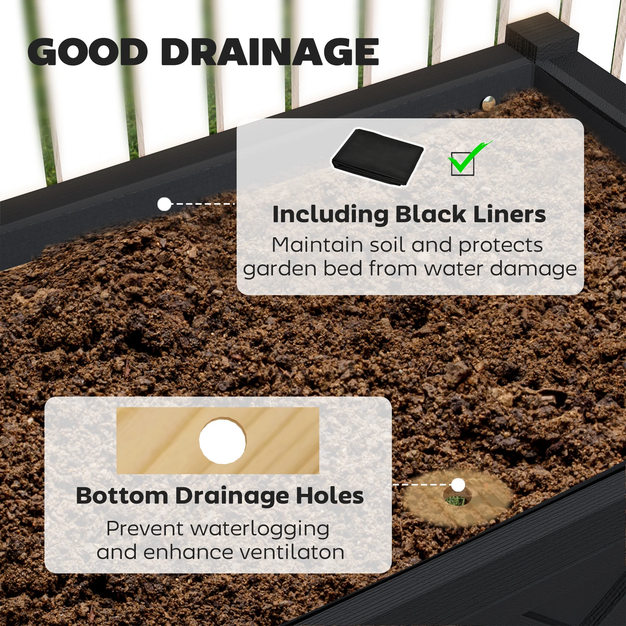 Caixa de Plantio Elevada em Ma - Garden Storage Box avaliação e preço