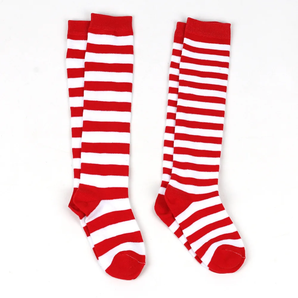 3pcs/sets Santa Claus Sets for Kids Christmas, New Year Party Gifts Hat,Glasses Striped Socks Boys Girls Carnival Accessories