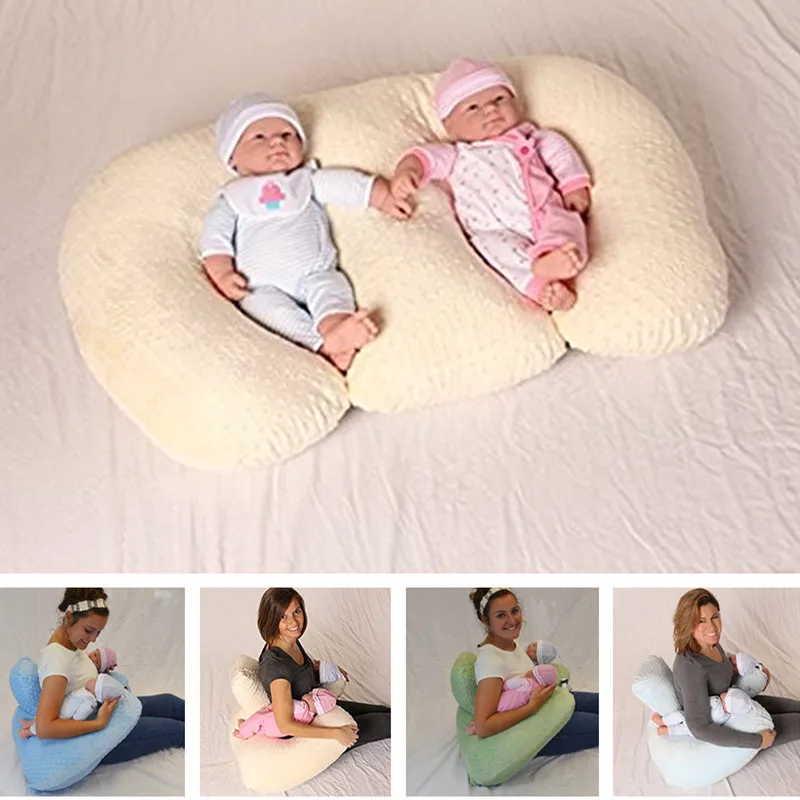 Baby Pillow Multifunctional Nursing Pillow For Breastfeeding Twin Anti-spitting  Feeding Waist Cushion Mom Pregnancy Pillow