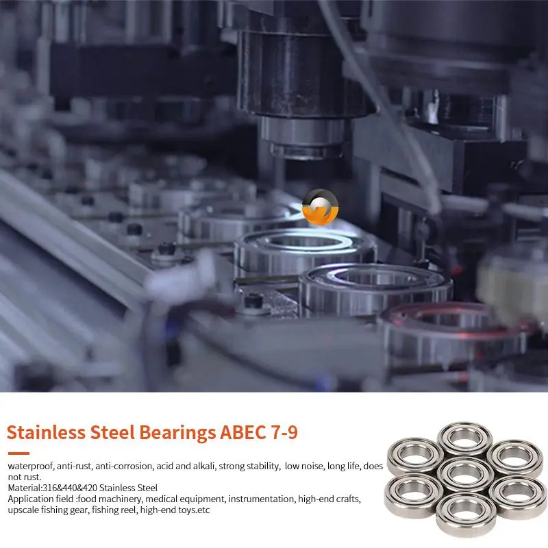 

10PCS SMR95ZZ 5x9x3 mm Bearing ABEC-9 Stainless Steel Ball Bearing SMR52ZZ SMR62ZZ SMR74ZZ SMR83ZZ SMR105ZZ SMR106ZZ SMR115ZZ