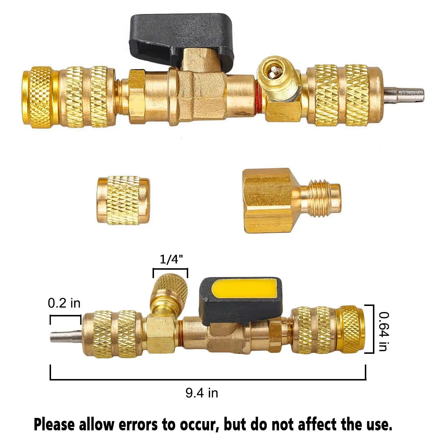 NEUER Ventileinsatz-Entferner/-Installer mit Doppelgröße SAE 1/4 & 5/16 Anschluss Klimaanlagen-Reparaturwerkzeuge für HVAC R32 R410A – Detail 2
