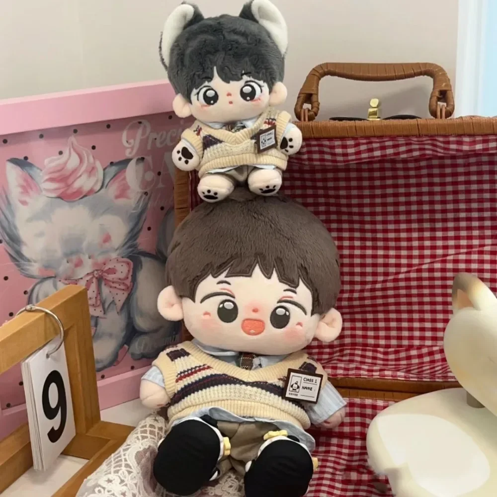 

20cm Cotton Doll Clothes Academis Jacket Cool Suit Doll Clothes Old Postman Doll Clothes Replacement Children's Gift