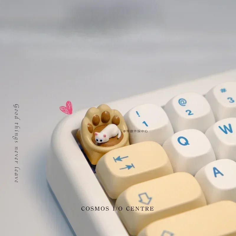 

Cartoon Cute Cat Keycaps Cute Personality Cat Claws Magnetic Suction Keycaps Handmade 3D Mechanical Keyboard Keycaps Accessories