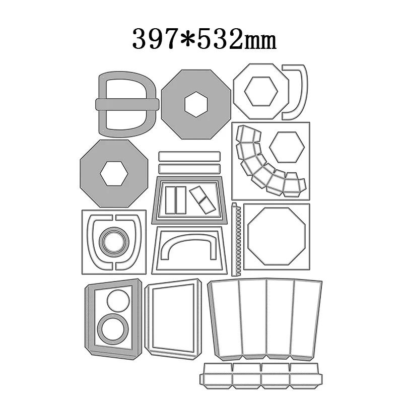 2022 New Assembly Combination Juicer Craft Embossing Mold Metal Cutting Dies For DIY Decorative Scrapbooking Album Card Making