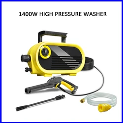 1400W Car Washer High Pressure Washer Multi-purpose Car Washing Tool 220V Car Cleaning Tool Portable Car Water Gun Car Detailing