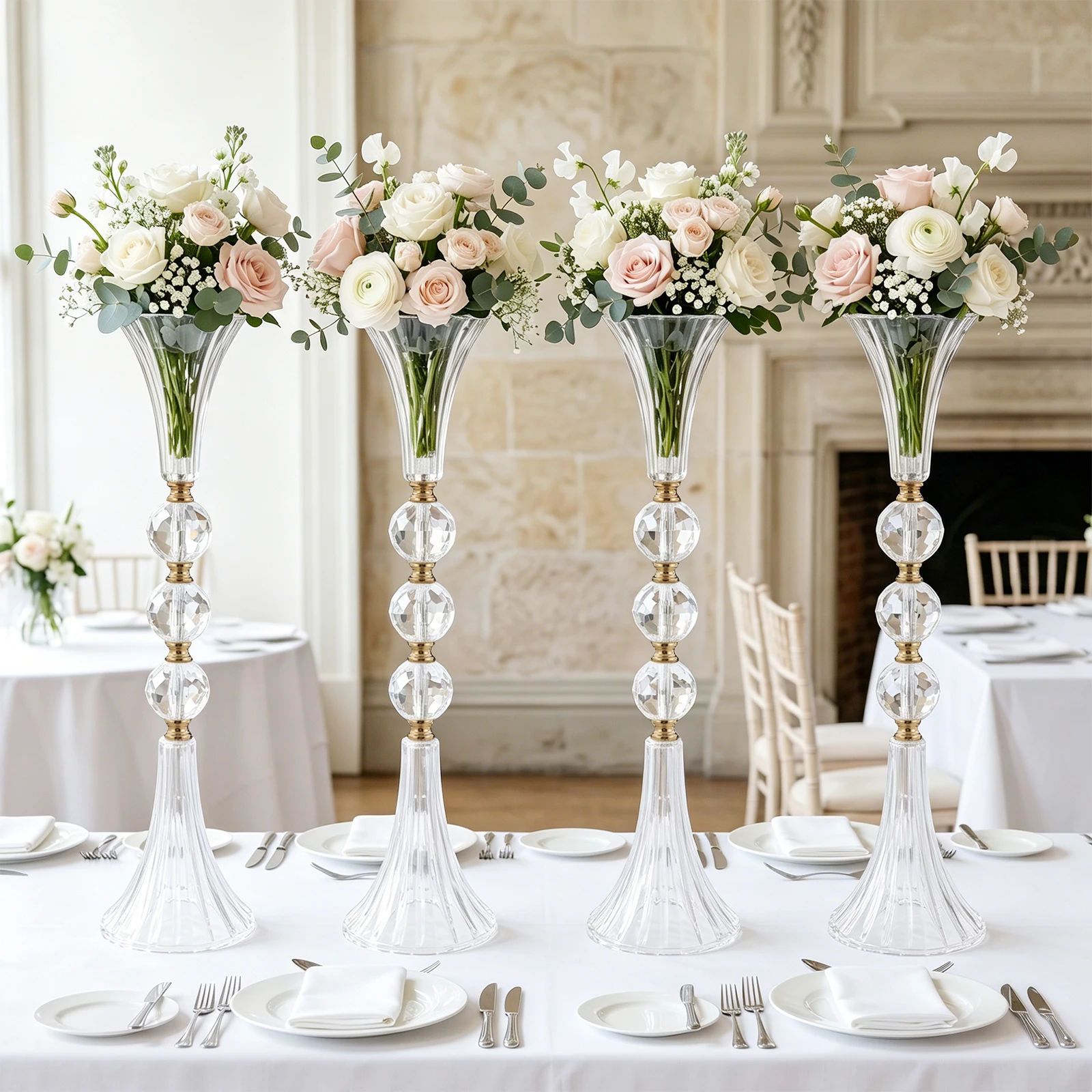 ชุดแจกันอะคริลิกสำหรับตกแต่งโต - Centerpiece Vase Tall บทวิจารณ์และราคา