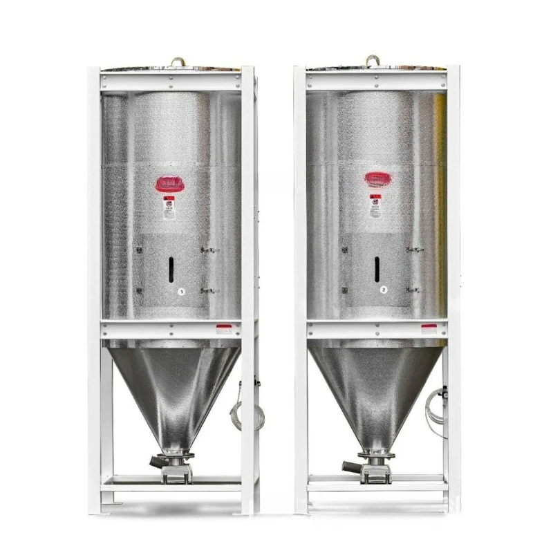 Large hopper plastic dryer, vacuum vertical PET particle 1000kg dryer, three machines in one