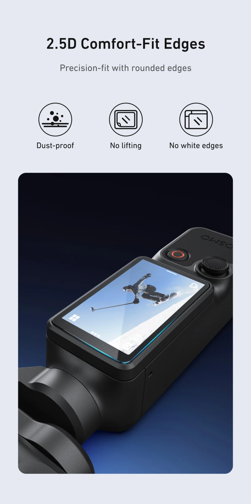 TELESIN AR HD Tempered Film Screen Protector For DJI OSMO Pocket 4P Lens Protective Glass Dustproof for Pocket 4P Accessories