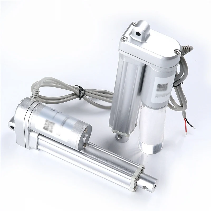 تخصيص 12 فولت/24 فولت 100-600 مللي متر السكتة الدماغية محرك خطي صغير للآلات الزراعية