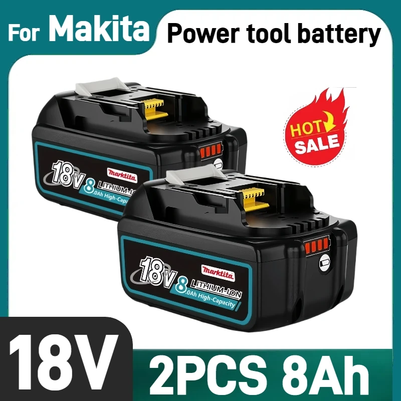 

18V Original Battery, 12.0Ah 9.0Ah 6.0Ah, Replaceable LED Lithium-ion, for Makita 18V Battery BL1860B BL1860 BL1850 BL1830