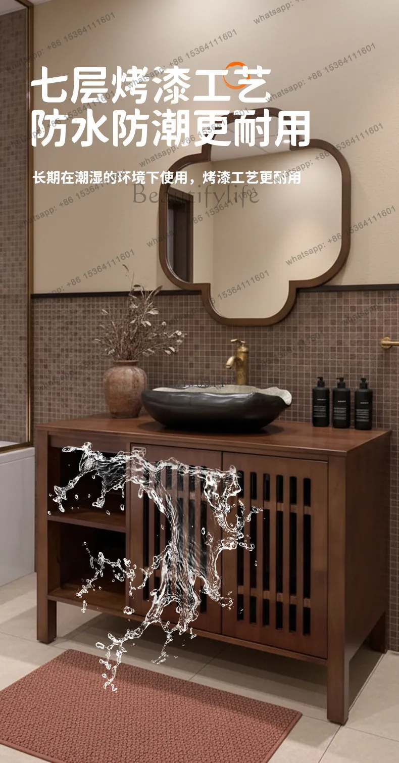 Bathroom Cabinet Combination Plum Blossom Mirror Floor-to-ceiling Washbasin Washbasin Toilet Ceramic Counter Basin