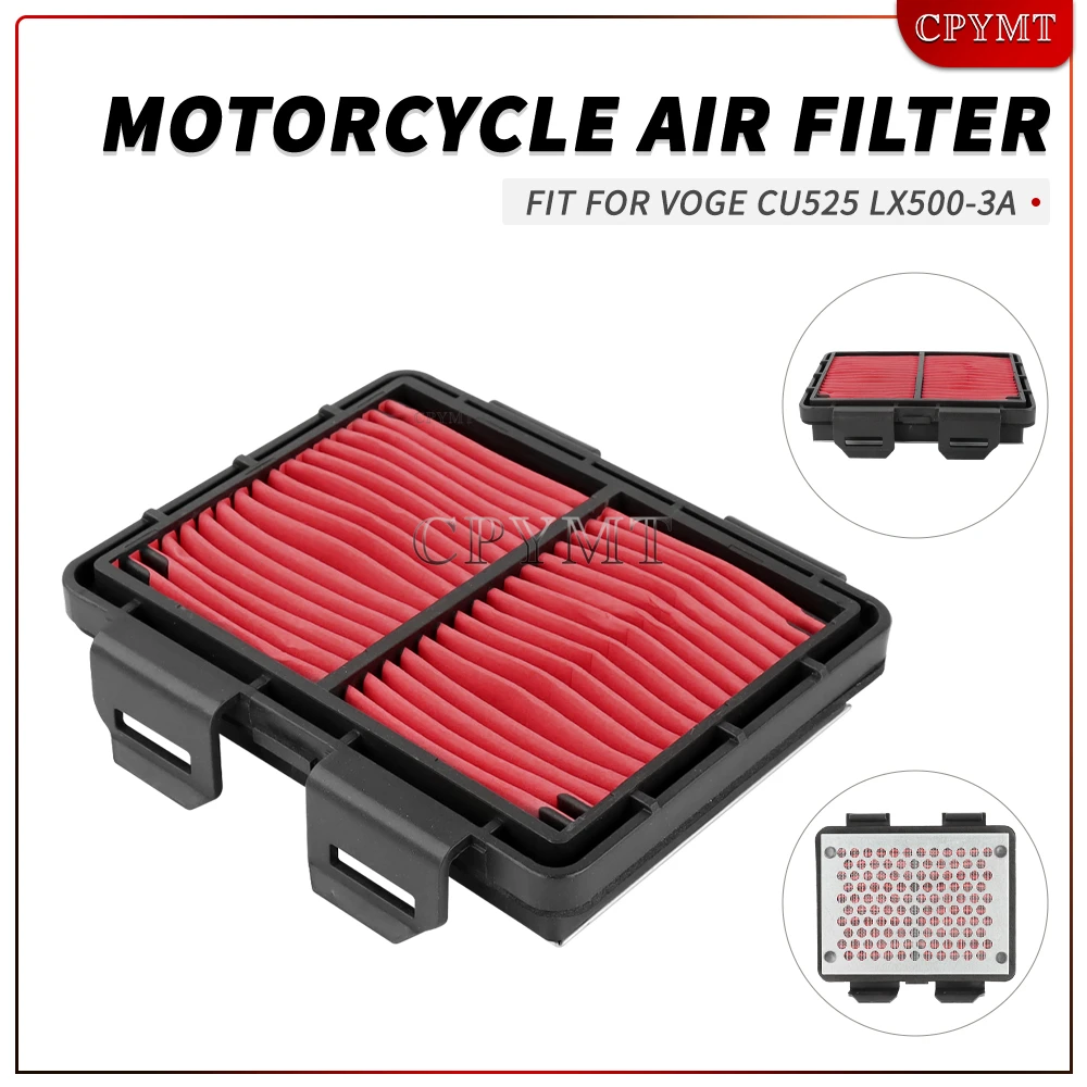 

Fit for Voge CU525 LX500-3A CU 525 LX500 3A CU525 Air Filter Motorcycle Air Filter Intake Cleaner CU525 Accessories