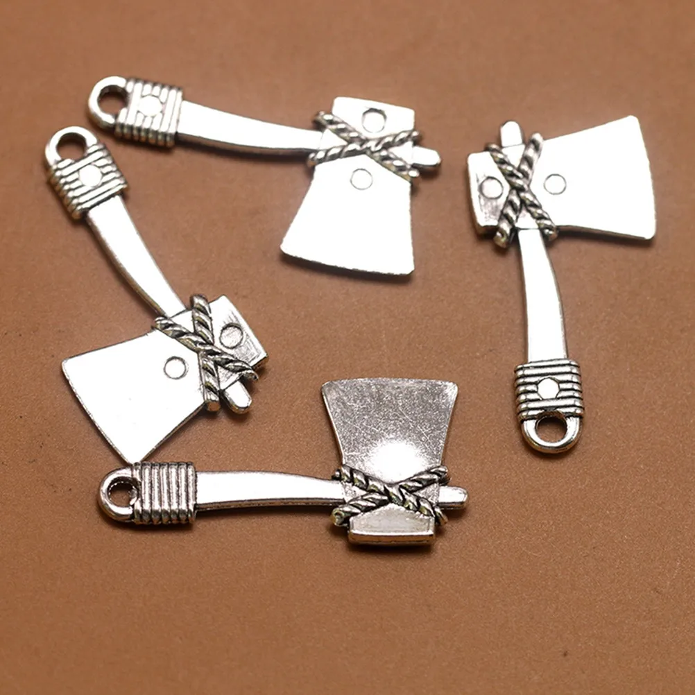 20Pcs Alloy Axe Pendant Charms Stylish DIY Jewelry Making Accessories Necklace Bracelet Keychain Scrapbooking DIY Pendant Charms