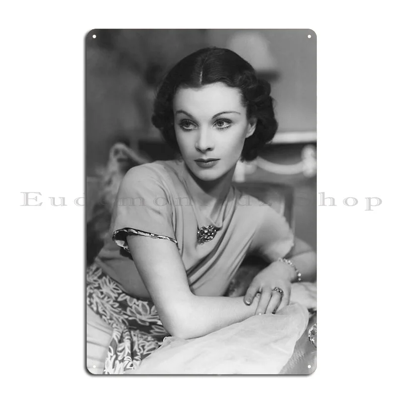 Vivien Leigh Metal Sign Wall Mural Personalized Home Design Cinema Tin Sign Poster