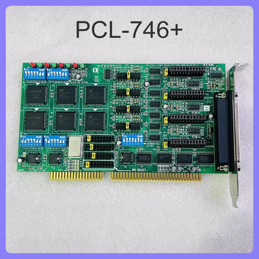 

NEW For Advantech 4-Port RS-232/422/485 REV B1 Capture Card PCL-746+