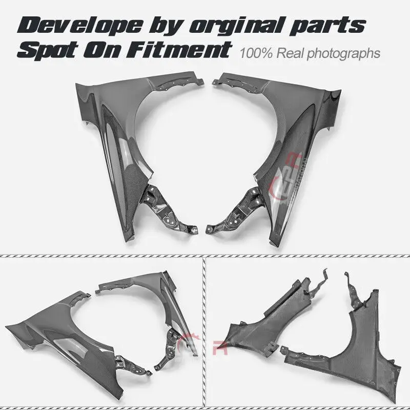 For Honda Civic TypR FL5 Front Fender Mudguards Carbon Fiber Bodykits Mud Guards