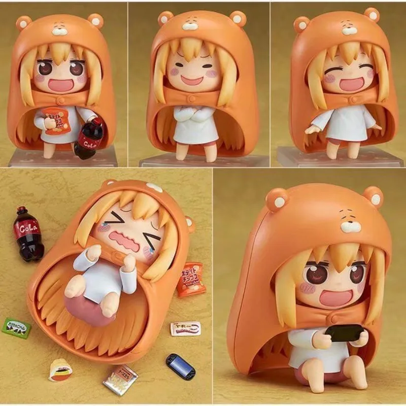 11CM Himouto! Umaru-chan Doma Umaru Q Version Clay Figure Model Joints Are Mobile Swappable Face Super Cute Collection Toy Gifts