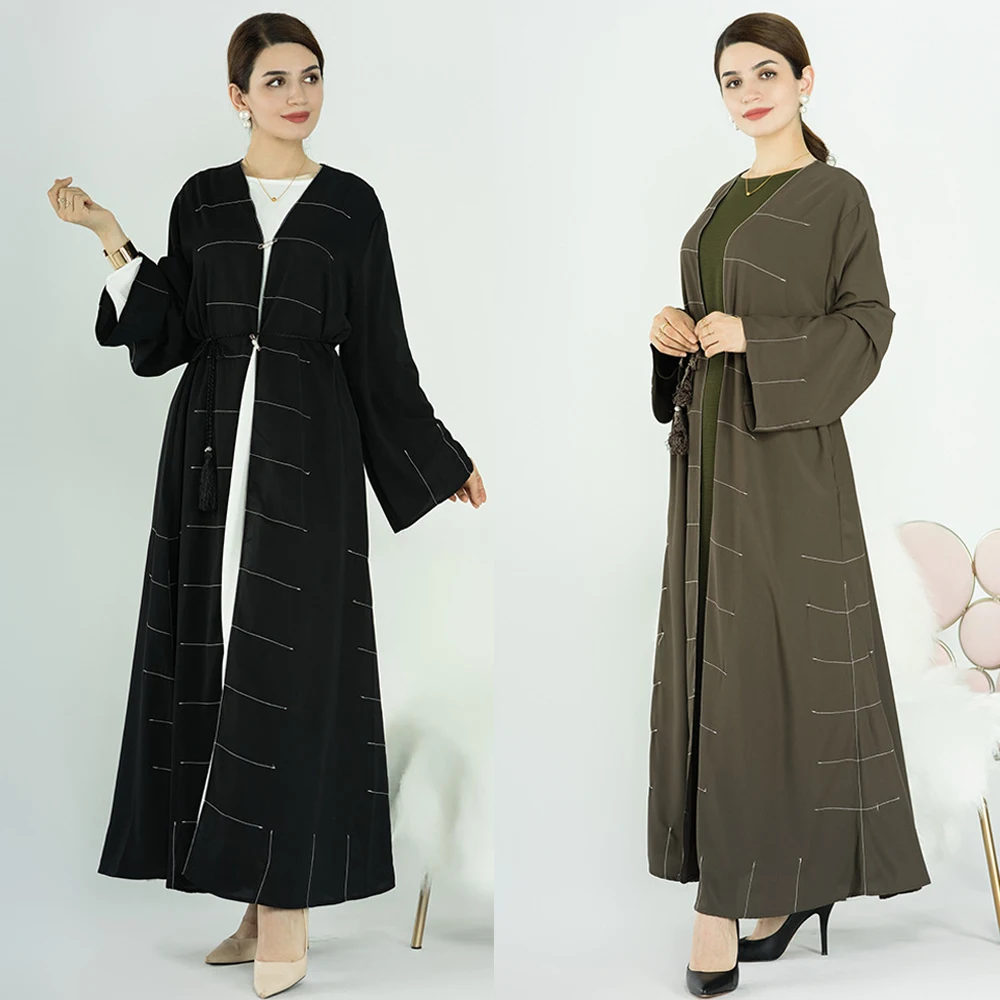 

Plain Abaya Open Dubai Kimono Cardigan Turkey Muslim Dress African Dresses Abayas For Women Kaftan Dubai Caftan Islamic Clothing