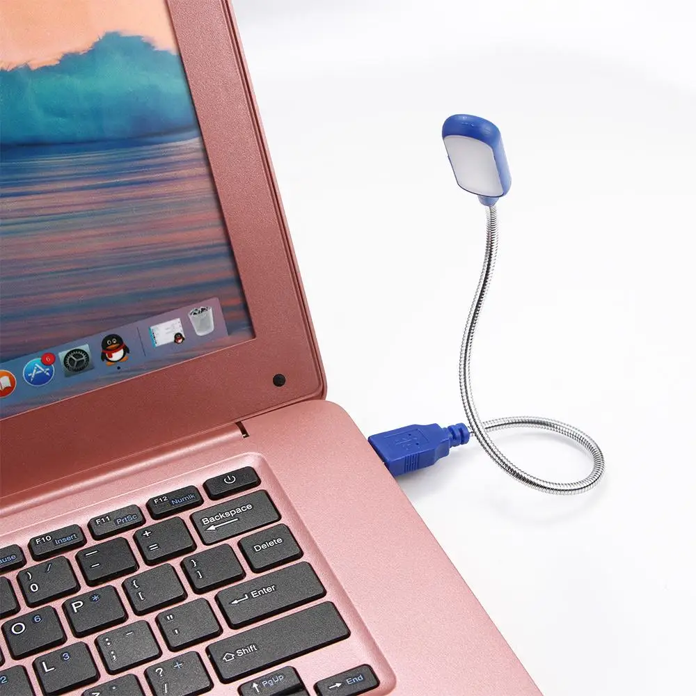 

Novelty Universal Notebook Computer Laptop Student USB Night Light Book Light LED Reading Lamp