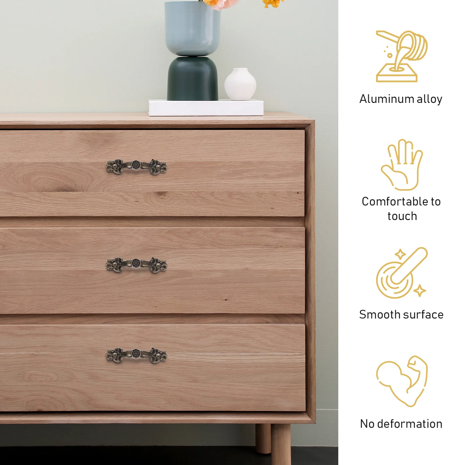 

Retro Cabinet Pulls Decorative Zinc Alloy Vintage Drawer H les Box Knobs Furniture Hardware