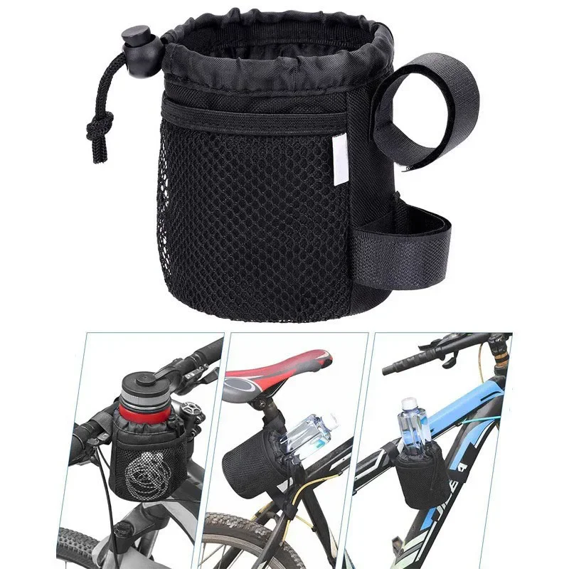 

GEFENSI Bike Bottle Holder Cycling Handlebar Storage Bag Water Bottle Carrier Pouch Outdoor Camping Bicycle Stroller Scooter Cup
